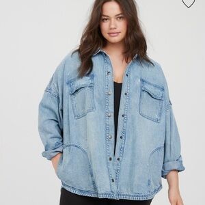 OFFLINE by Aerie Denim Shacket - Small